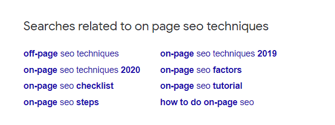 search related query