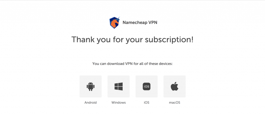 VPN subscription